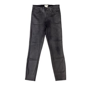 L’AGENCE Margot Coated Skinny Jeans – Black Size 29